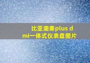 比亚迪秦plus dmi一体式仪表盘图片